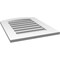 Ekena Millwork Arch Top Surface Mount PVC Gable Vent: Non-Functional, w/ 3-1/2"W x 1"P Standard Frame, 20"W x 24"H GVPAR20X2401SN - alternate 4